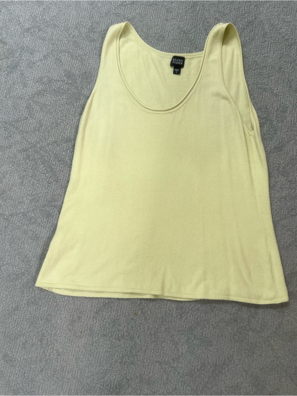 Eileen Fisher top no stains or rips, size L. Light green.